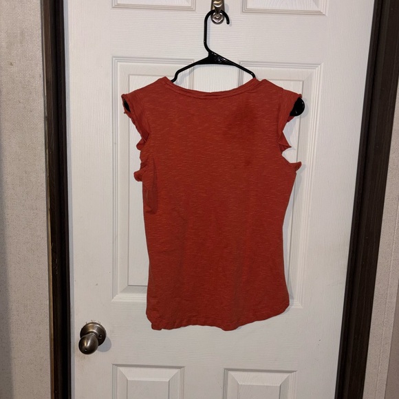 Toad&Co Women's Rust Tank Top with Ruffle Sleeves - Picture 4 of 4